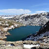 Nearly to the upper lake, and looking down on Lower Tuhare Lake.