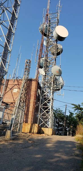 Communication tower at the top.