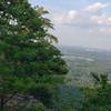 Enjoying the view at the top of the backside trail with Jonny Pneumonic.