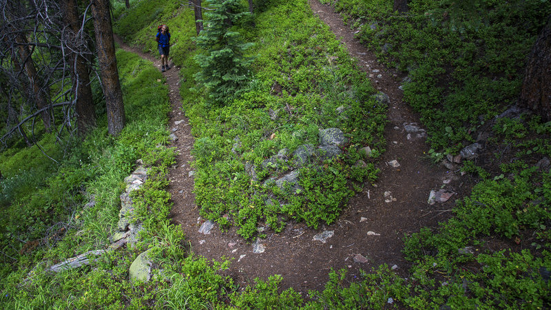 On the way to Gourd Lake.