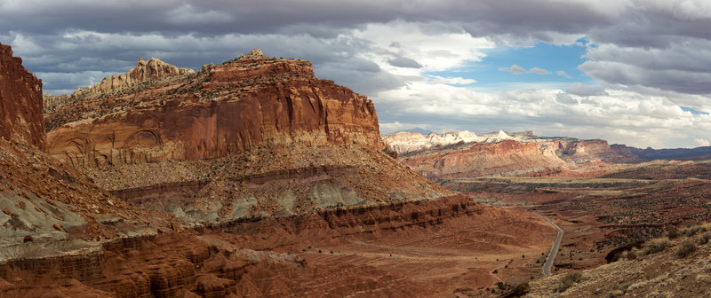 The Navajo Nobs rise spectacularly out of the Waterpocket Fold