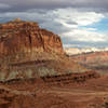 The Navajo Nobs rise spectacularly out of the Waterpocket Fold