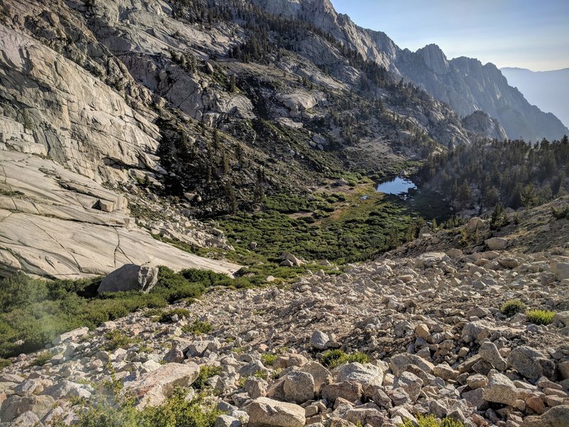 Looking back down towards Lower Boy Scout Lake.