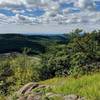 One of several viewpoints along the Hillburn Torne Sebago trail in Harriman State Park. A close inspection of the horizon will reveal the New York City skyline.