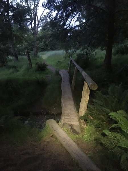 A small bridge just before the campsite.