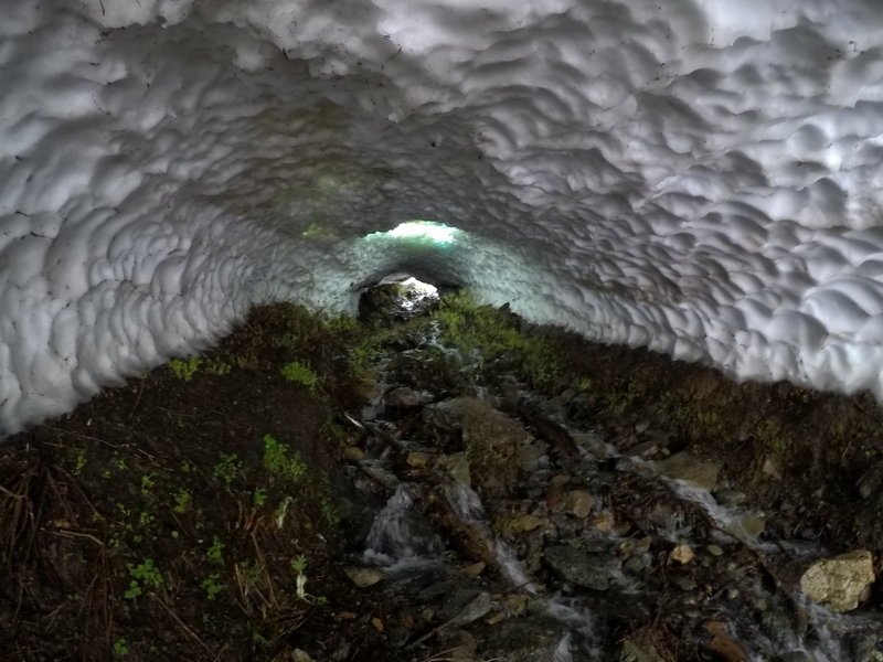 The inside of the ice cave.