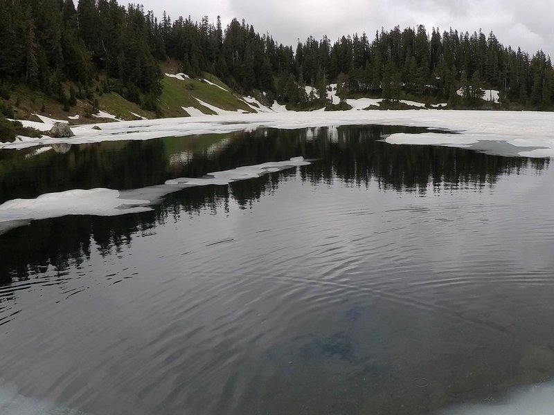 Reflections on the lake.