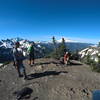 Taking a break at the summit.