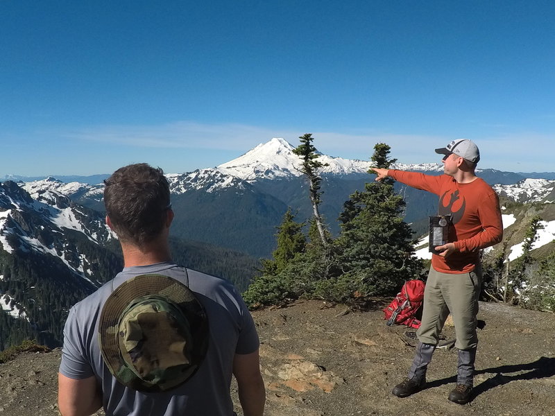 Mt. Baker dominating the horizon.