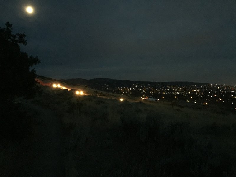 Hoards of motorists making their nightly exit from the dreaded ATV pit. You'll have to cross this busy road to complete the circuit.