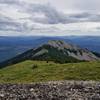 Peak Looking West toward FR-550 and Baldy Peak