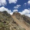 The steep summit block of the Citadel.  You head around the back left side and up a steep gully to get to the summit