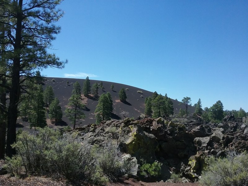 view of lava flows