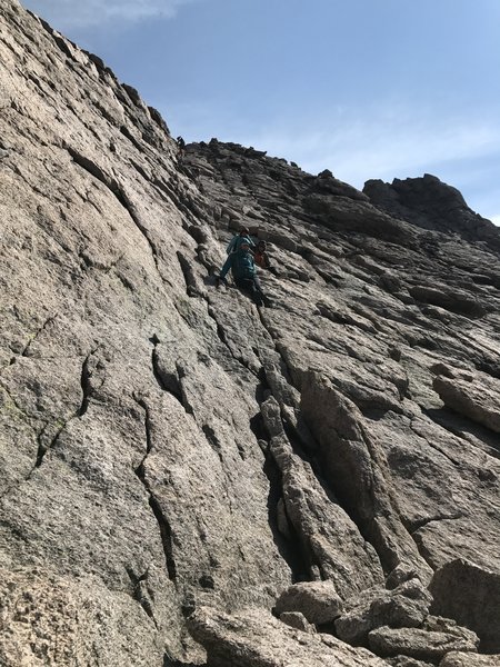 The homestretch of Longs Peak.