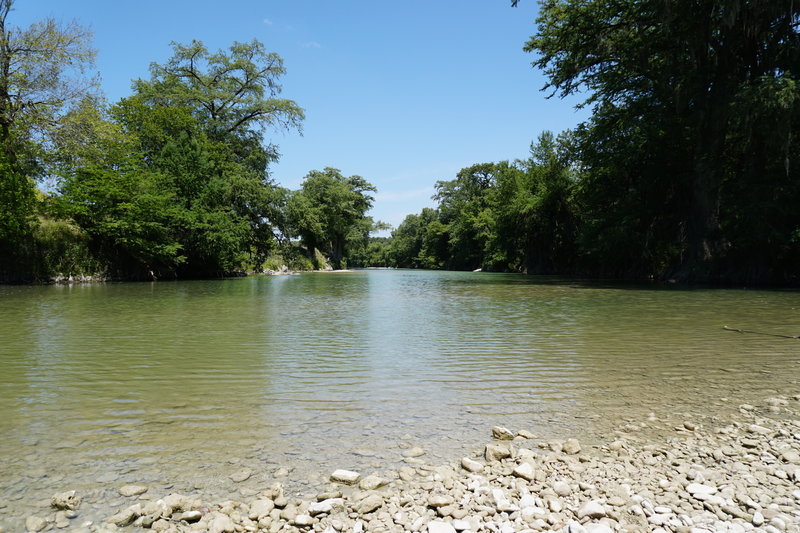 Guadalupe River near the terminus of the Bauer Trail