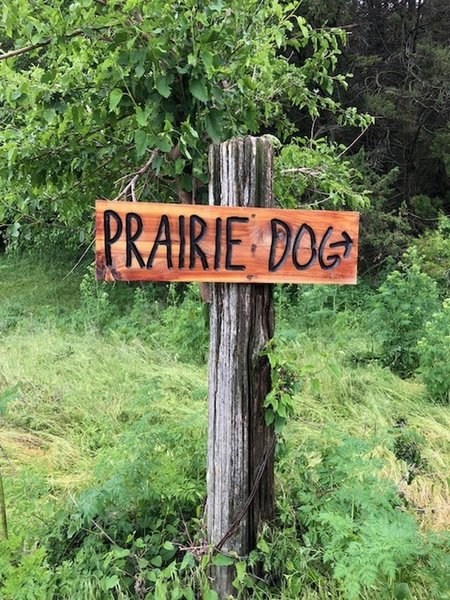 Cedar Point Biological Station Prairie Dog Trail Sign