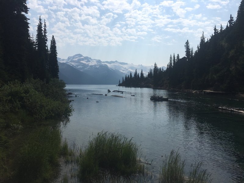 Stunning views at Garabaldi Lake... water, forest, mountains, and glaciers!