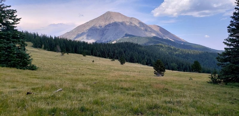 View of West Spanish Peak from the West Peak trail