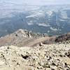 View of geological dikes radiating from West Spanish Peak