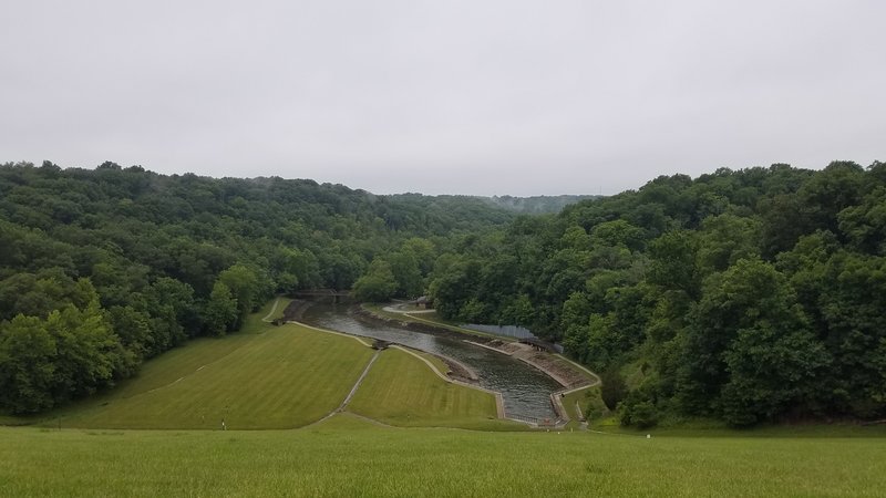 View of the gorge from the dam.