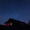 Galehead hut, night view