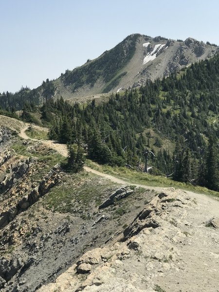 View from first ridge , this he first location you can see int Jewel Basin on this hike, about a half mile to the summit.