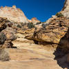 Dry water tanks above Capitol Gorge.