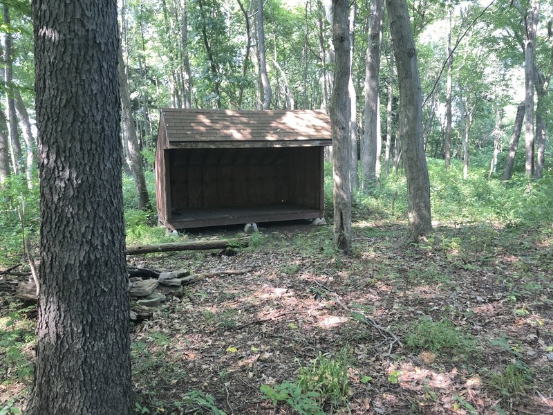 Pine Run Shelter as of July 2018 (Baker Trail)