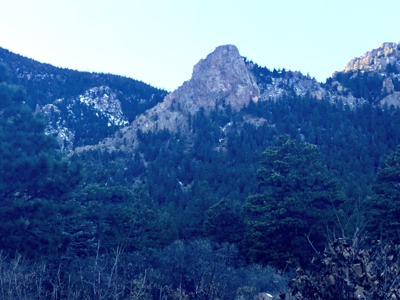 Stanley Canyon in the winter.