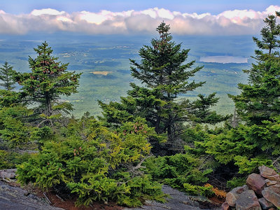 view from Winslow Trail, Pleasant Lake on right