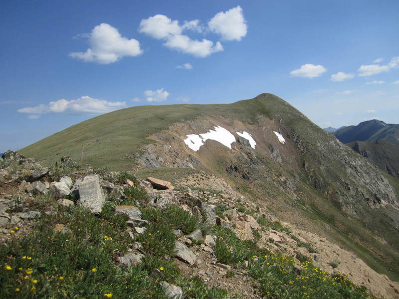 Looking up toward Ruby Mountain.