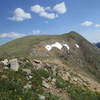 Looking up toward Ruby Mountain.