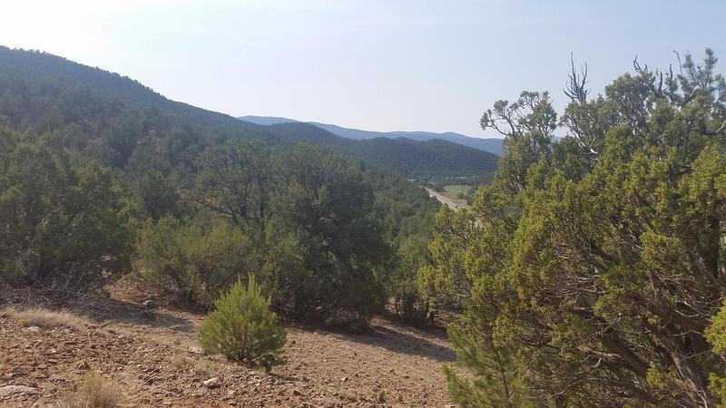 View traveling down the trail...HWY 518 below.