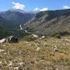 This is before the last descent to the trailhead and end of the segment. I believe that's Mt. Antero.