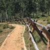 Cool fence built up along the trail. This section was very well maintained and built up.