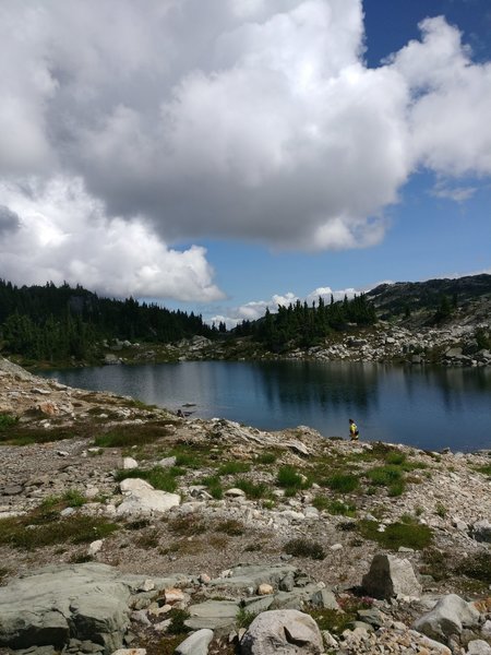 Enjoy the series of small lakes along the top of the loop