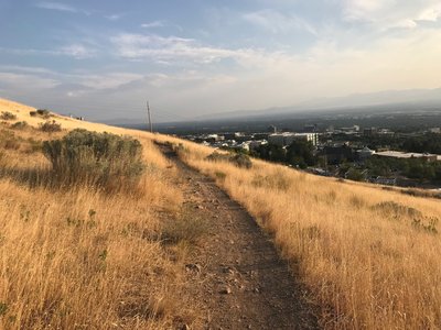 A view of the Bonneville Shoreline Trail near Salt Lake City