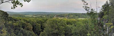Duncan Escarpment Lookout - Looking across to Metcalf and over the trail