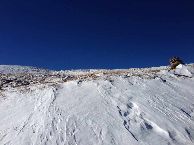 Hourglass Trail heading toward Comanche Peak in November