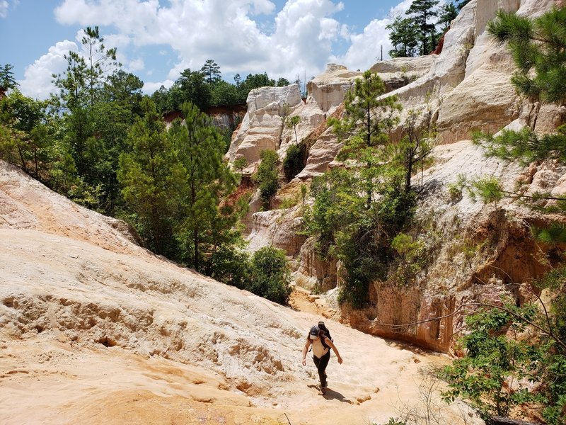 Exploring the interior of the canyons