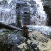 Crab Tree Falls (CTF), lone cairn at base of falls has a friend, Duck cairn :)