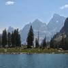 From Lake Solitude looking back toward the Cathedral Group.