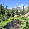 trail leading up to Dream Lake