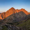 The Crestones in the shadow of Humboldt Peak