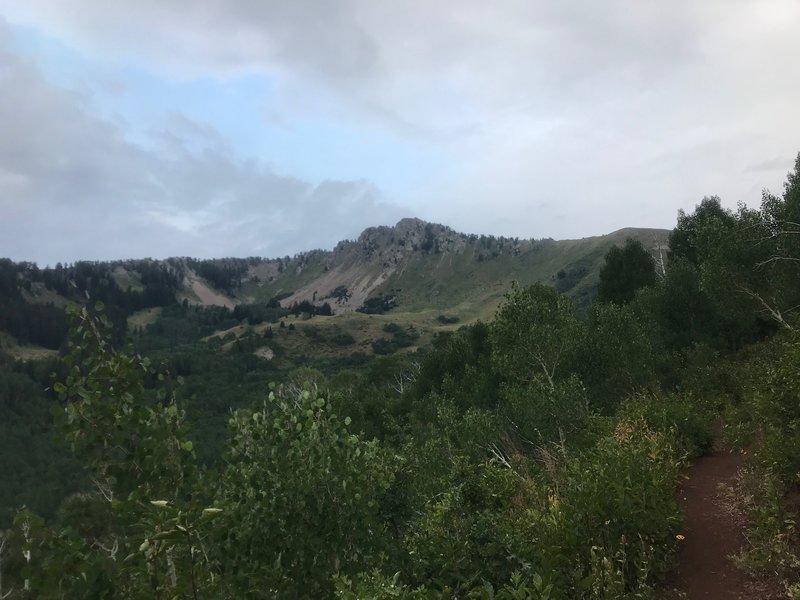 Mount Raymond from the trail in Mill A Basin