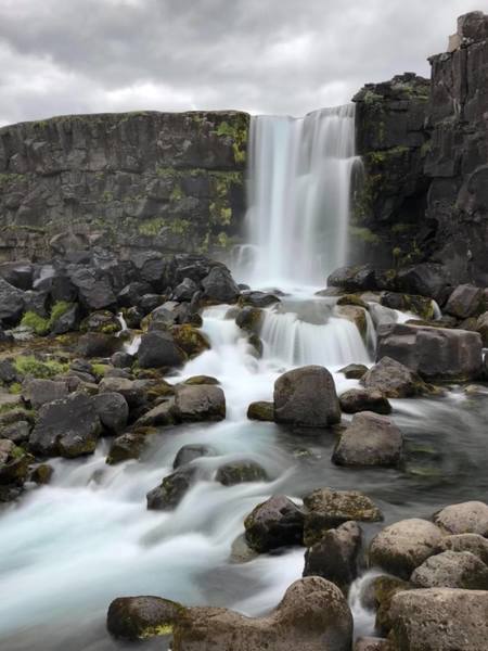 Öxarárfoss Waterfall