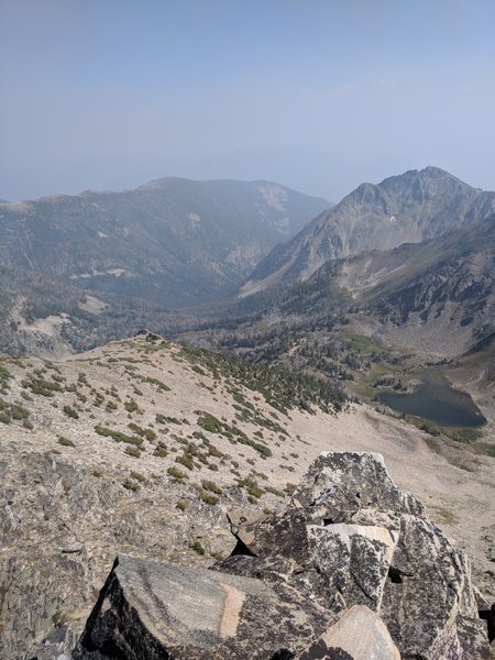 View down the valley traced by Dudley Creek.