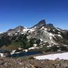 View of black tusk from panorama ridge climb