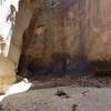 At the end of the hike, you come upon a rounded out cavern with an open roof.