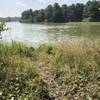 Several little trails lead to the water along the loop